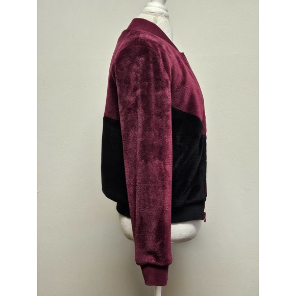 Adidas Cranberry/Purple and Black Sports Logo Monogram Jacket - Picture 4 of 7